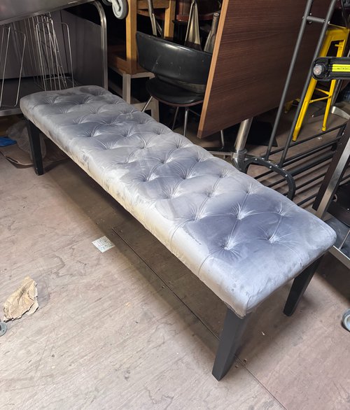 Secondhand Used 8x Velvet Benches For Sale