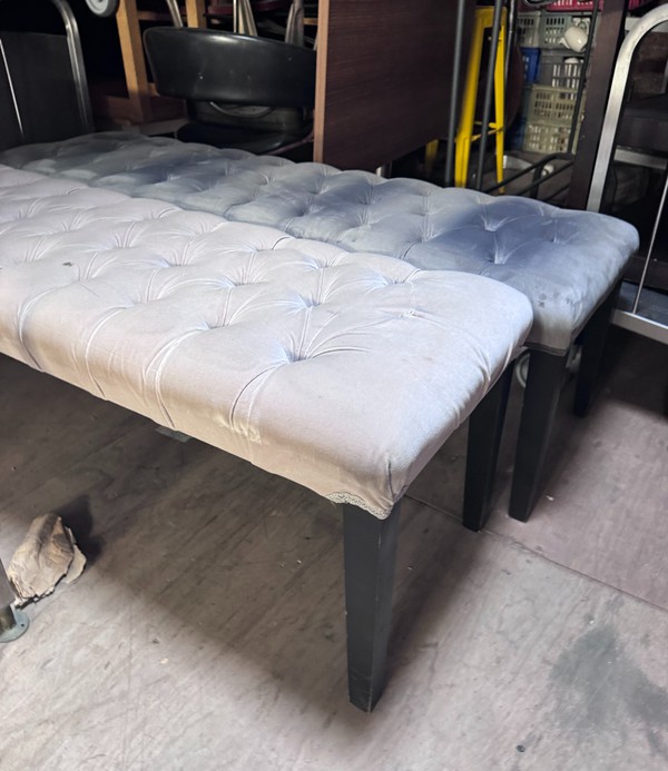 Secondhand 8x Velvet Benches For Sale
