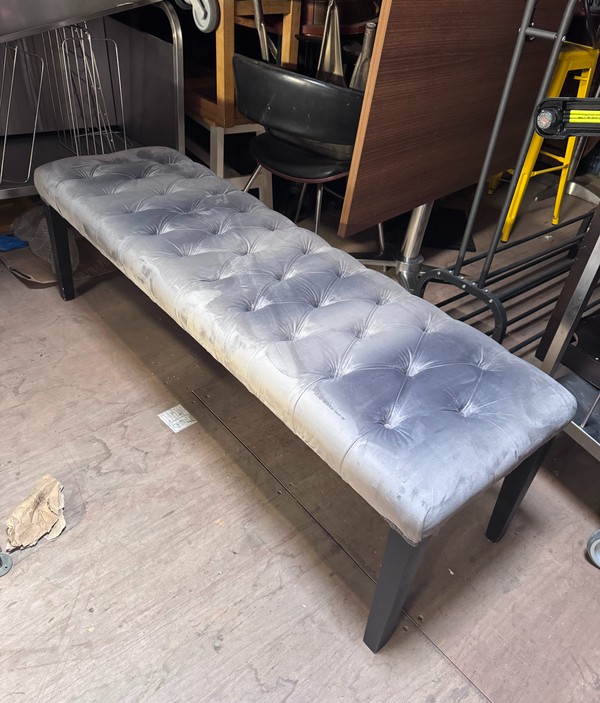 Secondhand Used 8x Velvet Benches For Sale