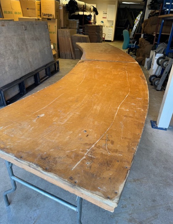 Secondhand Curved Top Table