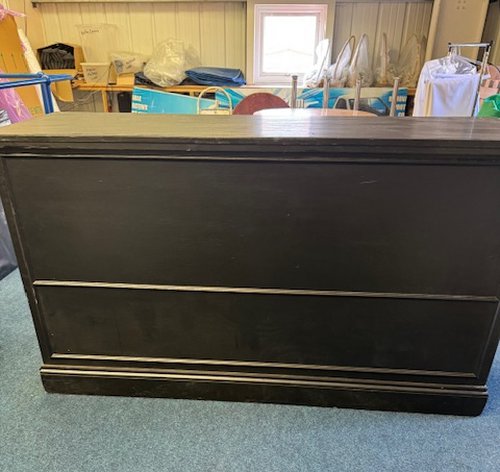 6ft Wide Chalkboard Bar For Sale