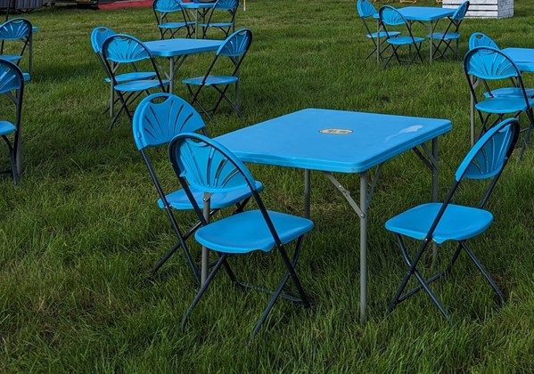 Secondhand 200x Blue Folding Tables