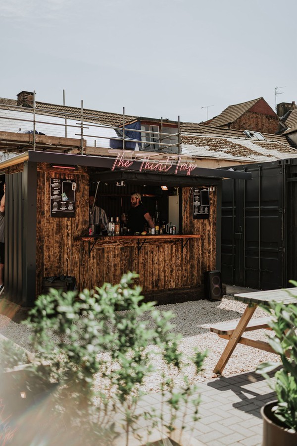 Wooden bar cabin for sale