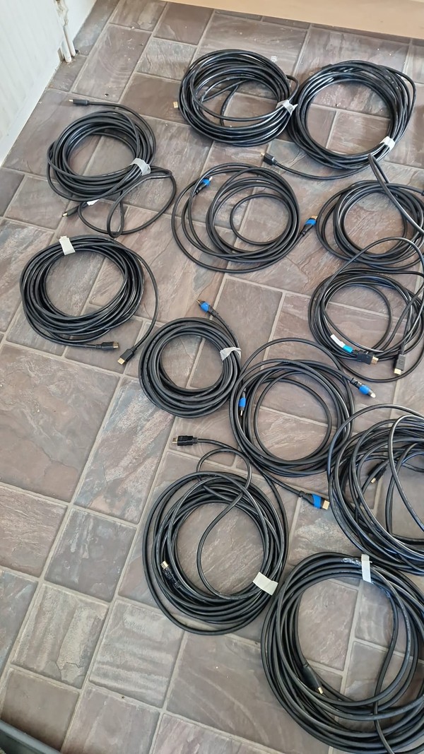Secondhand 20x HDMI Cables (10m And 5m)
