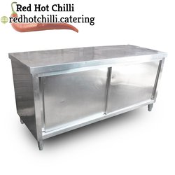 Stainless steel kitchen cupboard