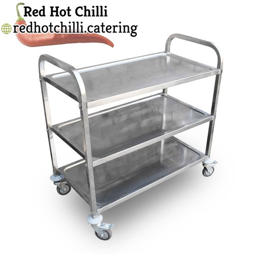 1m Stainless Steel Trolley