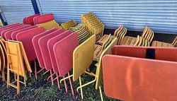 Coloured Tables and Chairs - Eastbourne, East Sussex
