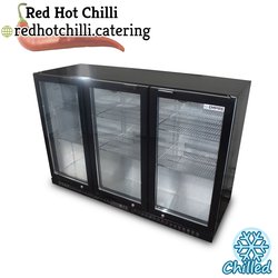 Three door bottle fridge