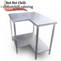 Stainless steel corner bench