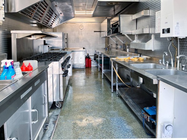 Film location catering truck