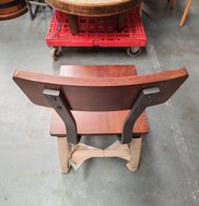 26x Metal Frame Oak Chairs