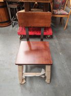 26x Metal Frame Oak Chairs For Sale