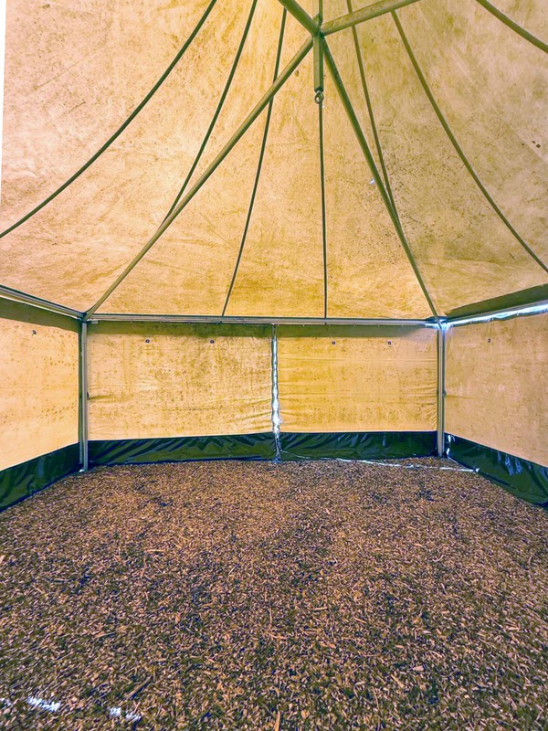 Tipi coloured catering marquee