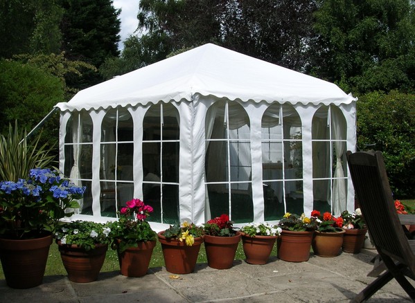 20ft x 17ft Traditional Shaped Clear Span Marquee For Sale