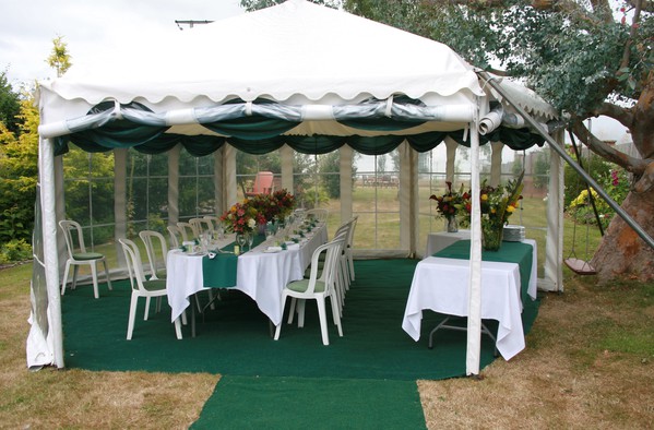 2x Traditional Shaped Frame Marquees