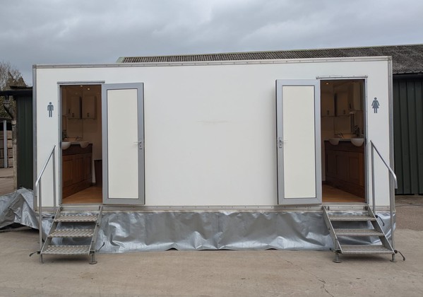 Used Pea Green 3+1 Toilet Trailer For Sale