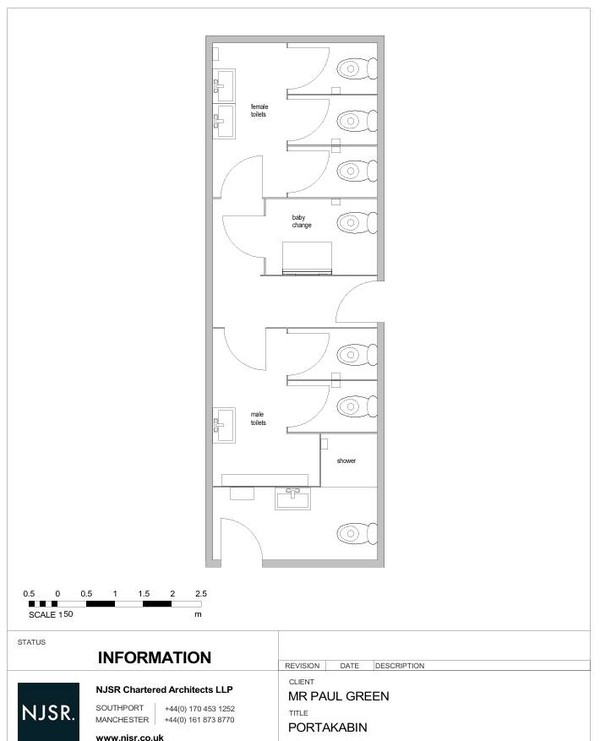Toilet / shower bock plan