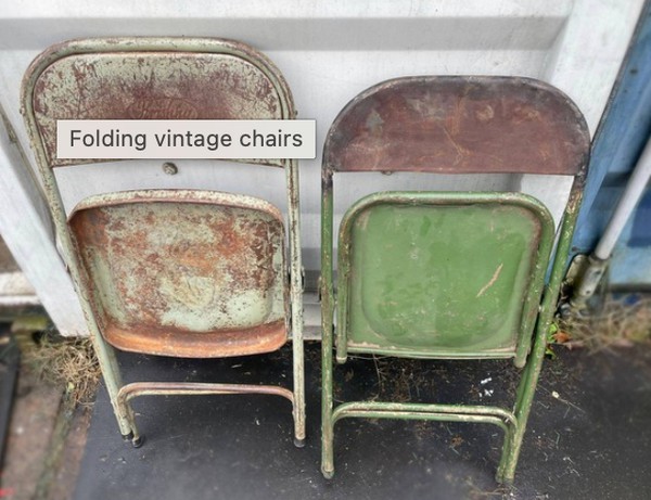 Secondhand 80x Metal Folding Chairs