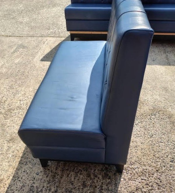 Secondhand 3x Dark Blue Booth Seats For Sale