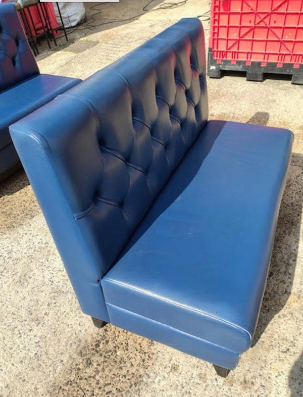 Used 3x Dark Blue Booth Seats For Sale
