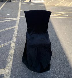 400x Black Velvet Banquet Chair Covers For Sale