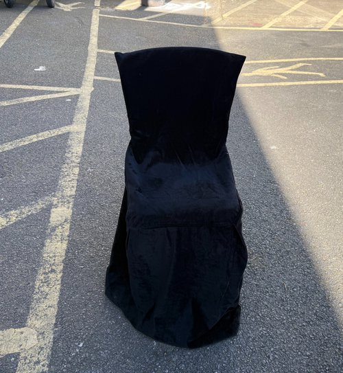 400x Black Velvet Banquet Chair Covers For Sale