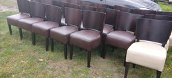 80x Padded Dining Chairs For Sale