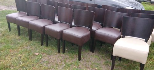 80x Padded Dining Chairs For Sale