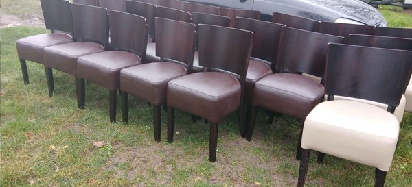 80x Padded Dining Chairs For Sale