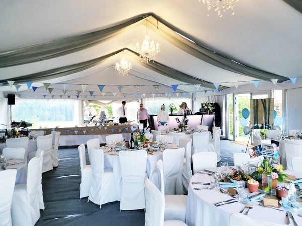 9m x 12m Roder marquee with Covers lining