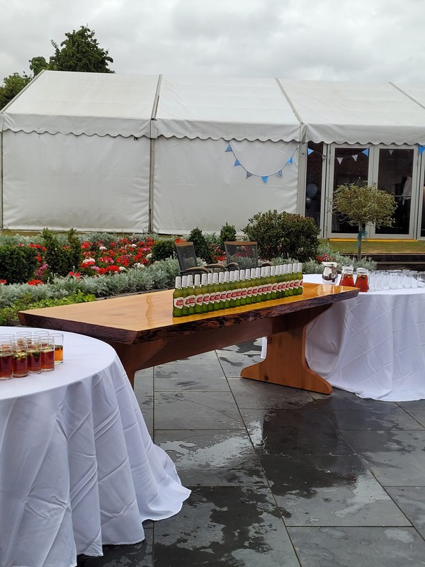 Marquee with double doors