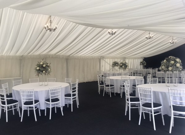 3m, 6m, 9m & 12m Wide Pleated Ivory Linings