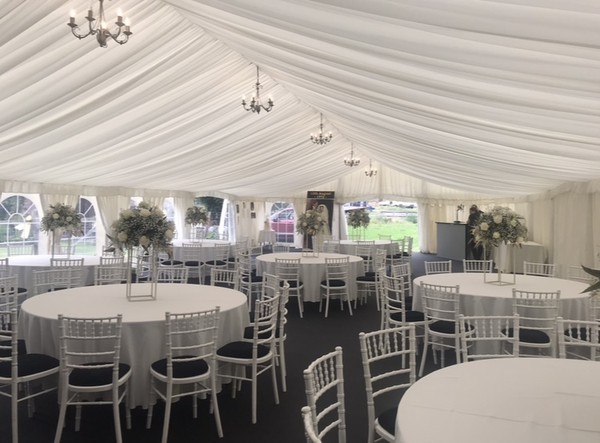 3m, 6m, 9m & 12m Wide Pleated Ivory Linings For Sale