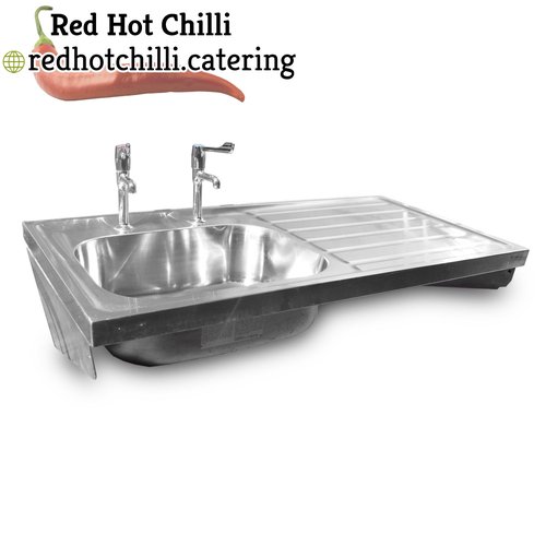 1.2m Stainless Steel Wall Mounted Sink  (Ref: 2143)