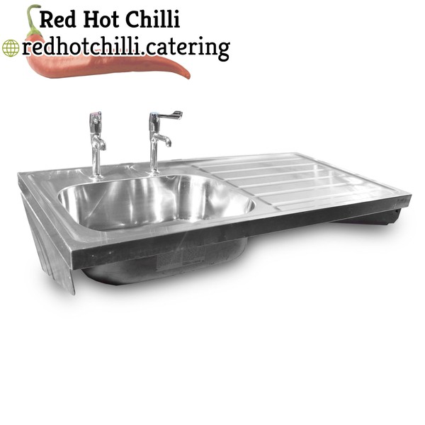 1.2m Stainless Steel Wall Mounted Sink  (Ref: 2143)