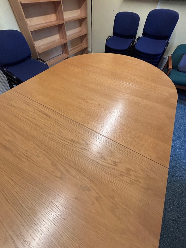 Meeting Room Table with Curved ends