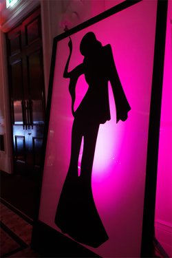 Silhouette of 60’s/70’s dancer/s.