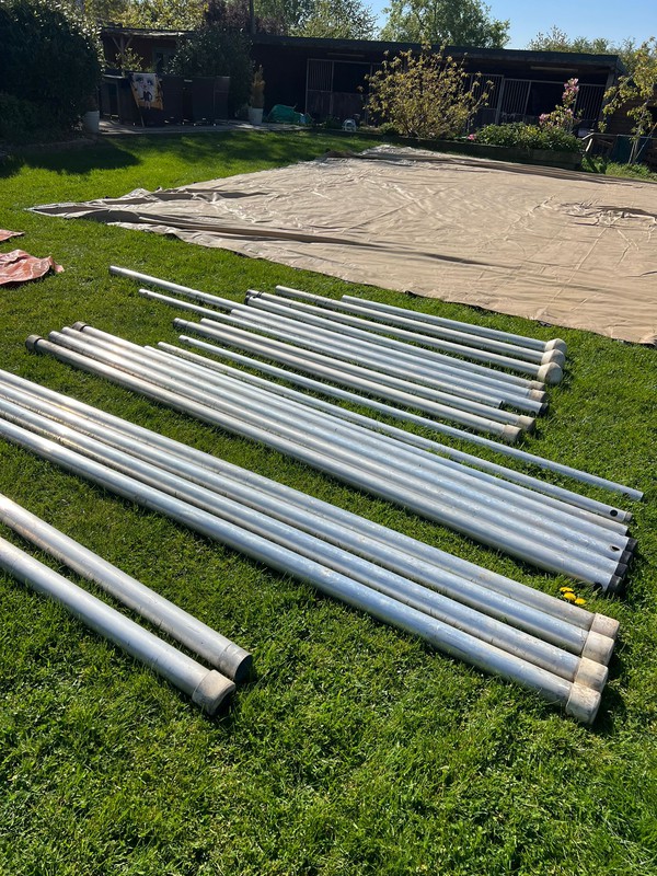 10m x 20m Stretch Tent with poles