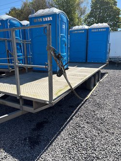 10 plastic toilet trailer for sale