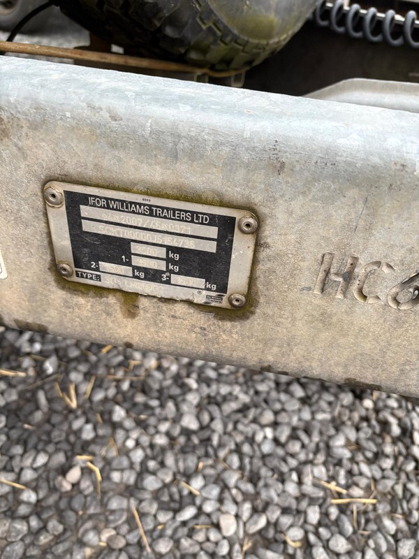 Ifor williams flat bed trailer