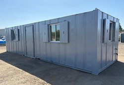 Secondhand Used 32ft x 10ft Open Plan Canteen Cabin For Sale