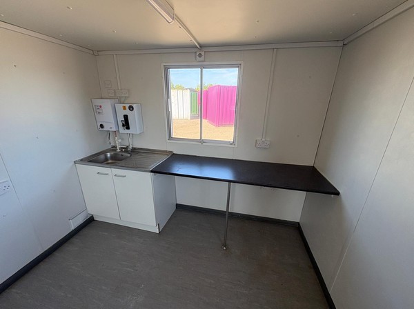 Secondhand 32ft x 10ft Open Plan Canteen Cabin