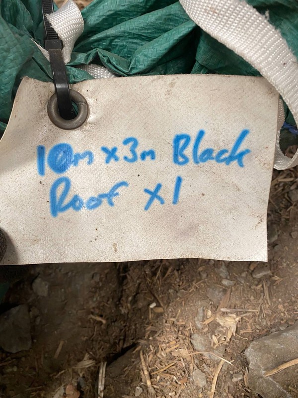 10m x 3m Blackout lining roof