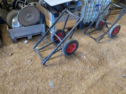 Rolls of carpet transport trollies