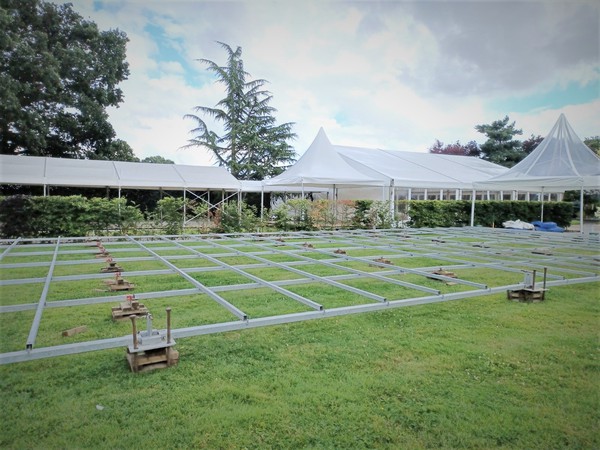 15m x 30m Roder Frame marquee with Steel Sub Frame flooring system & floorboards