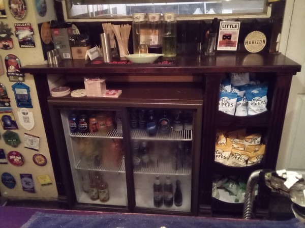 Secondhand Solid Mahogany Bar Counter