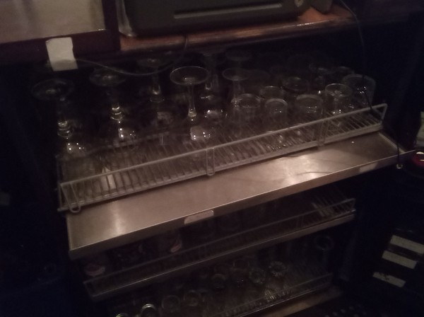 Secondhand Used Solid Mahogany Bar Counter