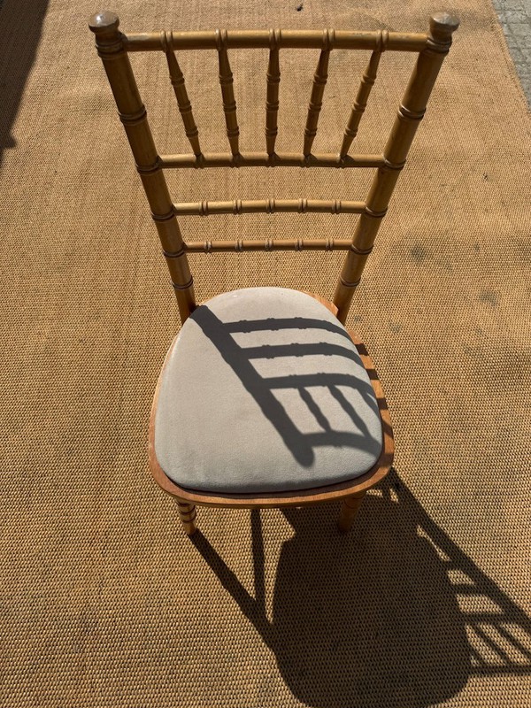 Natural Chiavari chairs