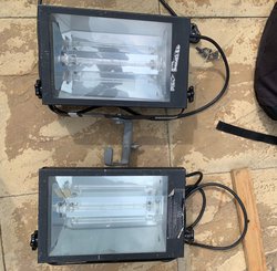 2x Music Controlled DMX Strobe Lights (750W) For Sale