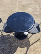 black table and chair sets